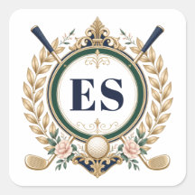 Elegant Women’s Golf Monogram