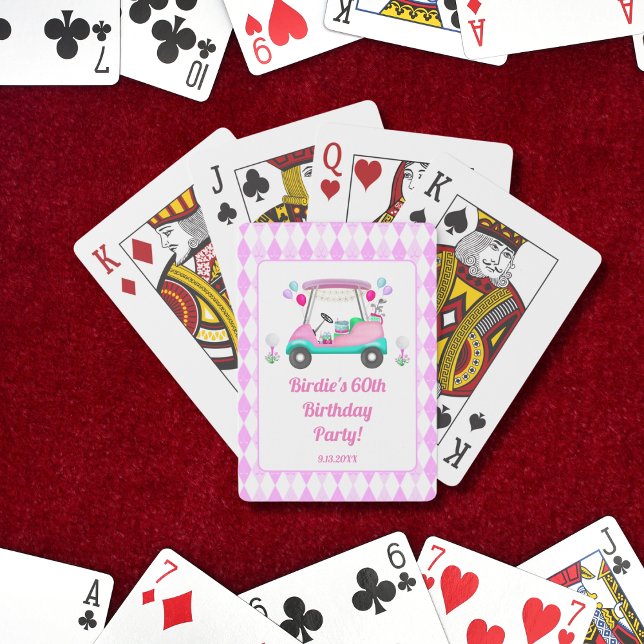 Elegant Women's Golf Party Playing Cards (Creator Uploaded)