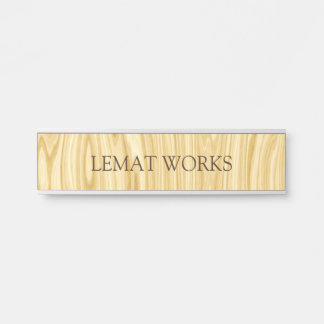Elegant Wood 3 Door Sign