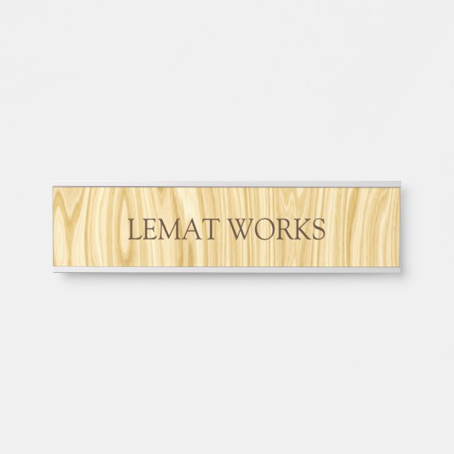 Elegant Wood 3 Door Sign (Front)