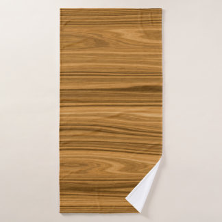Elegant Wood grain style Bath Towel