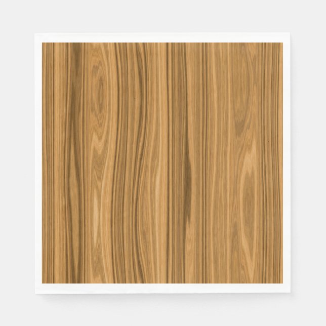 Elegant Wood grain style Napkin (Front)