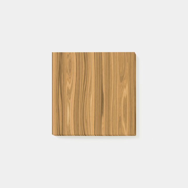 Elegant Wood grain style Post-it Notes (Front)