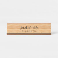Elegant Wood Look Rose Gold Modern Template