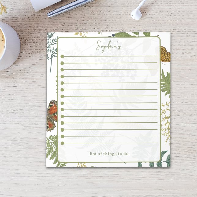 Elegant Woodland Botanical To Do List Notepad (Elegant Woodland Botanical To Do List Notepad)