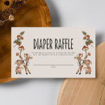 Elegant Woodland Forest Diaper Raffle Enclosure Card<br><div class="desc">Elegant Woodland Forest Diaper Raffle Enclosure Card</div>