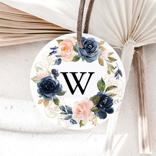 Elegant Wreath Floral Wedding Envelope Seals