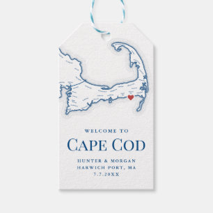 Elegant Wychmere Beach Club Wedding Welcome Gift Tags