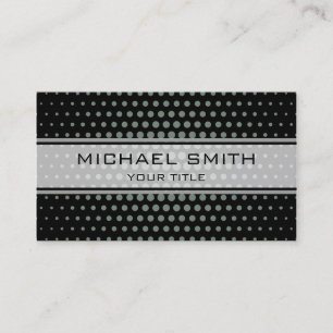 Elegant Xanadu Polka Dot Pattern Business Card
