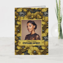 Elegant Yellow Anemones 70Th Birthday Contemporary