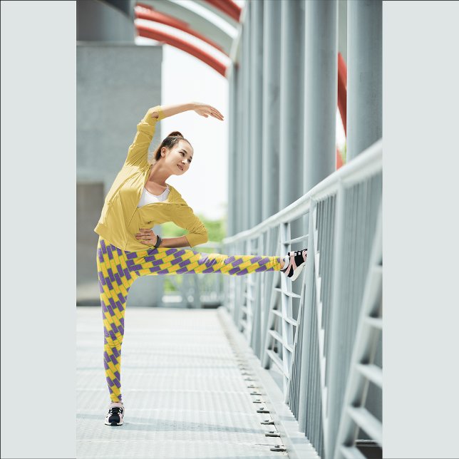 Elegant Yellow  Brick Gym Yoga  Women Leggings (Creator Uploaded)