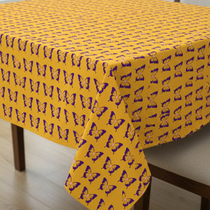 Elegant Yellow Butterfly Art Print Tablecloth