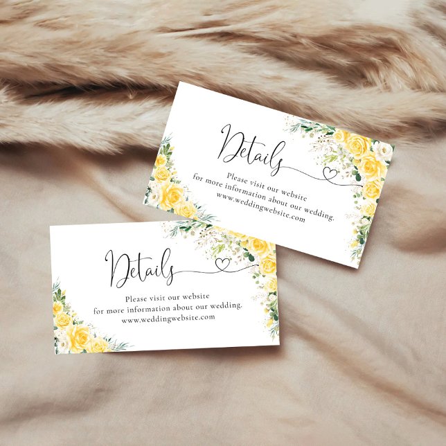 Elegant Yellow Details Enclosure Card (Creator Uploaded)