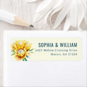 Elegant Yellow Floral