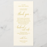 Elegant Yellow Gold, Place Setting Thank You Card<br><div class="desc">This is the Modern classy Yellow Gold, Dinner Place Setting Thank You Cards. Share the love and show your appreciation to your guests, when they sit down at their seat and read this personalised charming thank you place setting card. It's a wonderful way to kick off your special day celebration!...</div>