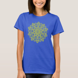 Elegant Yellow Mandala T-Shirt