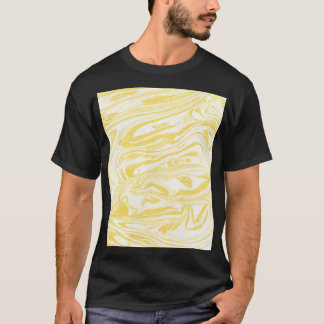 Elegant Yellow Marble: Hand-Drawn Texture T-Shirt