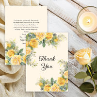 Elegant Yellow Rose Floral Birthday Party