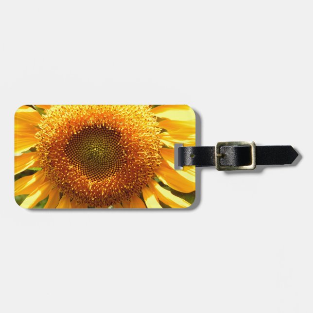 Elegant yellow sunflower   luggage tag (Front Horizontal)