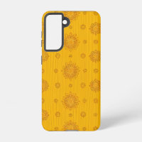 Elegant Yellow Sunmica Texture with Floral Pattern