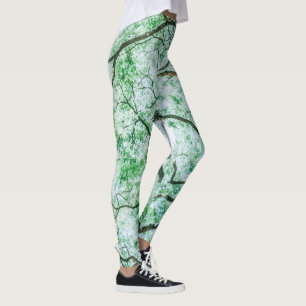 Elegant yet Spooky Leaves and Branches Leggings