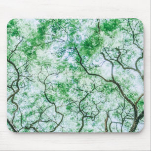 Elegant yet Spooky Leaves and Branches   Mouse Pad