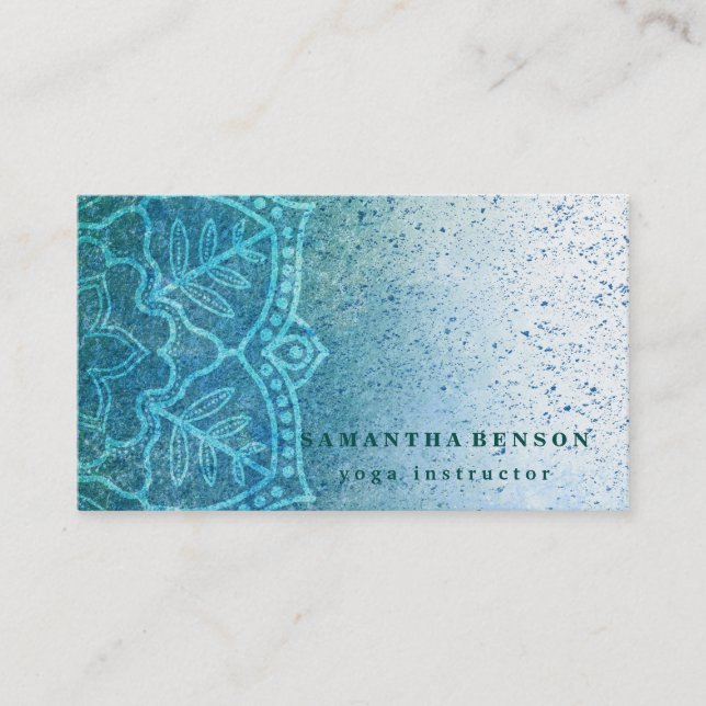 Elegant Yoga Business Card (Front)