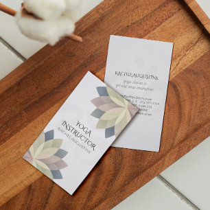 Elegant Yoga Colourful Lotus Om Symbol Mandala Business Card