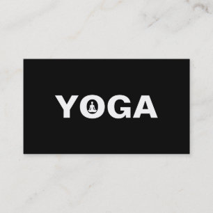 Elegant Yoga Instructor Business Card