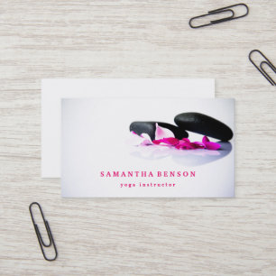 Elegant Yoga Meditation Wellness Business Card