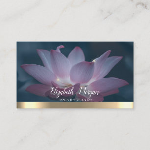 Elegant Yoga Stylish Lotus Business Card