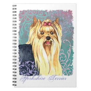 Elegant Yorkie Spiral Notebook