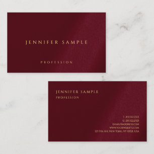 Elegant Your Custom Gold Color Text Template Luxe Business Card