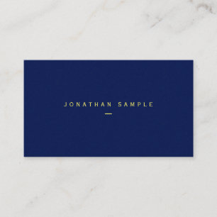 Elegant Your Custom Text Thick Paper Blue Luxe Business Card