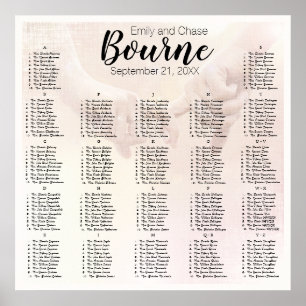 Elegant Your Photo Here Wedding Seating Chart