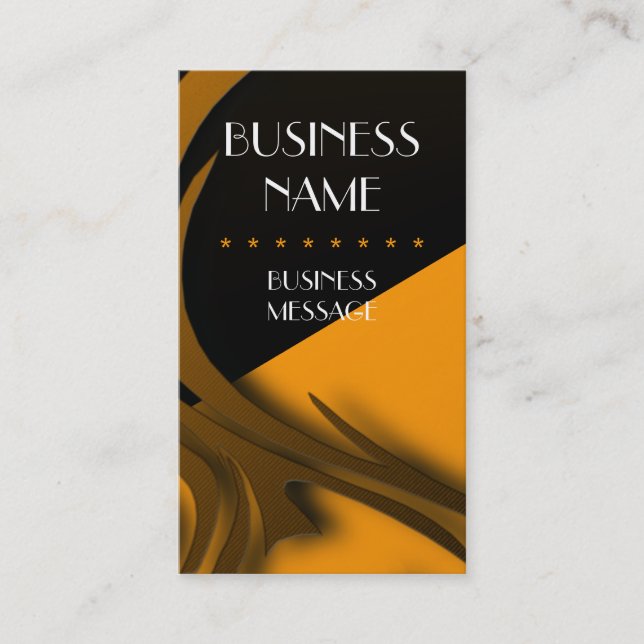 Elegant Zebra Print Business Card (Front)