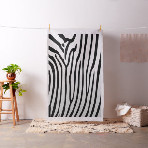 Elegant Zebra Print Fabric