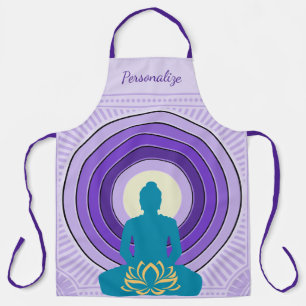 Elegant Zen Yoga Meditation Personalised Smock Apron