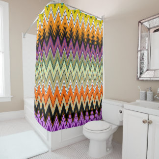 Elegant zigzag Shower Curtain
