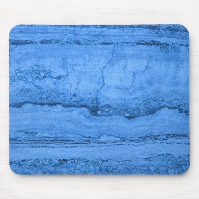 ElegantBlue Granite pattern blue marble  Mouse Pad (Front)
