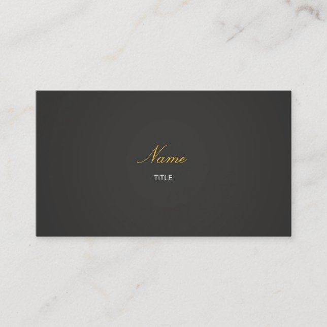 Elegante - EN Business Card (Front)