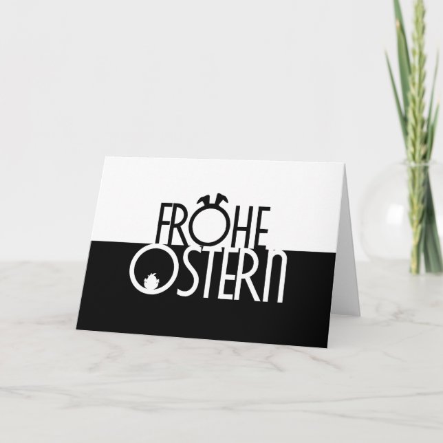 Elegante frohe Ostern für Deine Liebsten! Card (Front)
