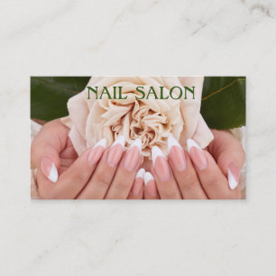 Elegante Maniküre nagel Nagelsalon Visitenkarte Business Card
