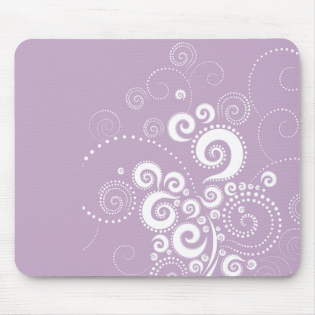 Elegante Polka Dots Mousepad (Front)