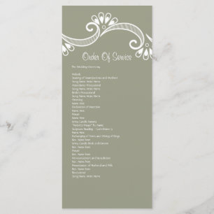 Elegantly Asian Order Of Service Programme