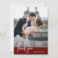 Elegantly Chic Deep Ruby Red Wedding