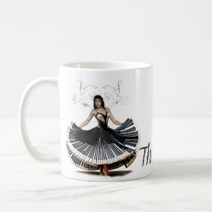 Elegantly dancing woman coffee mug