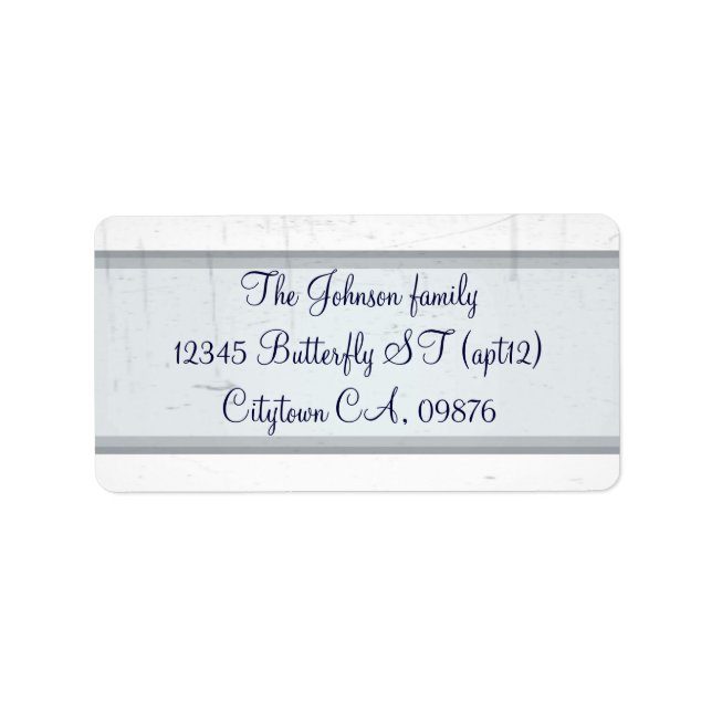 Elegantly Old fashion Label (Front)