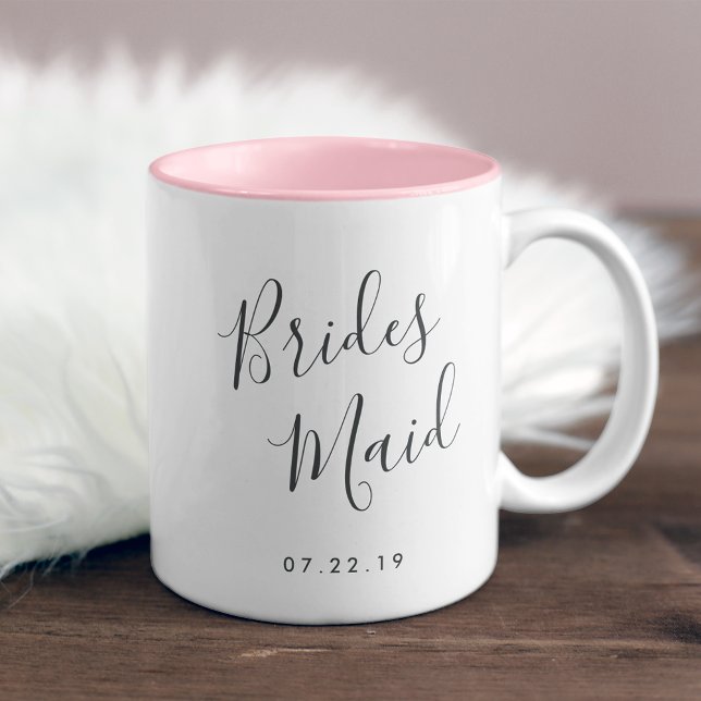 Elegantly Penned | Bridesmaid Two-Tone Coffee Mug (Creator Uploaded)