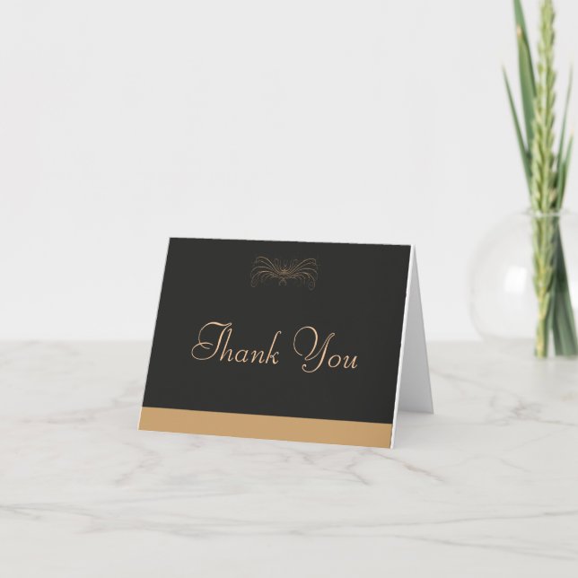 Elegantly thank you card (Front)